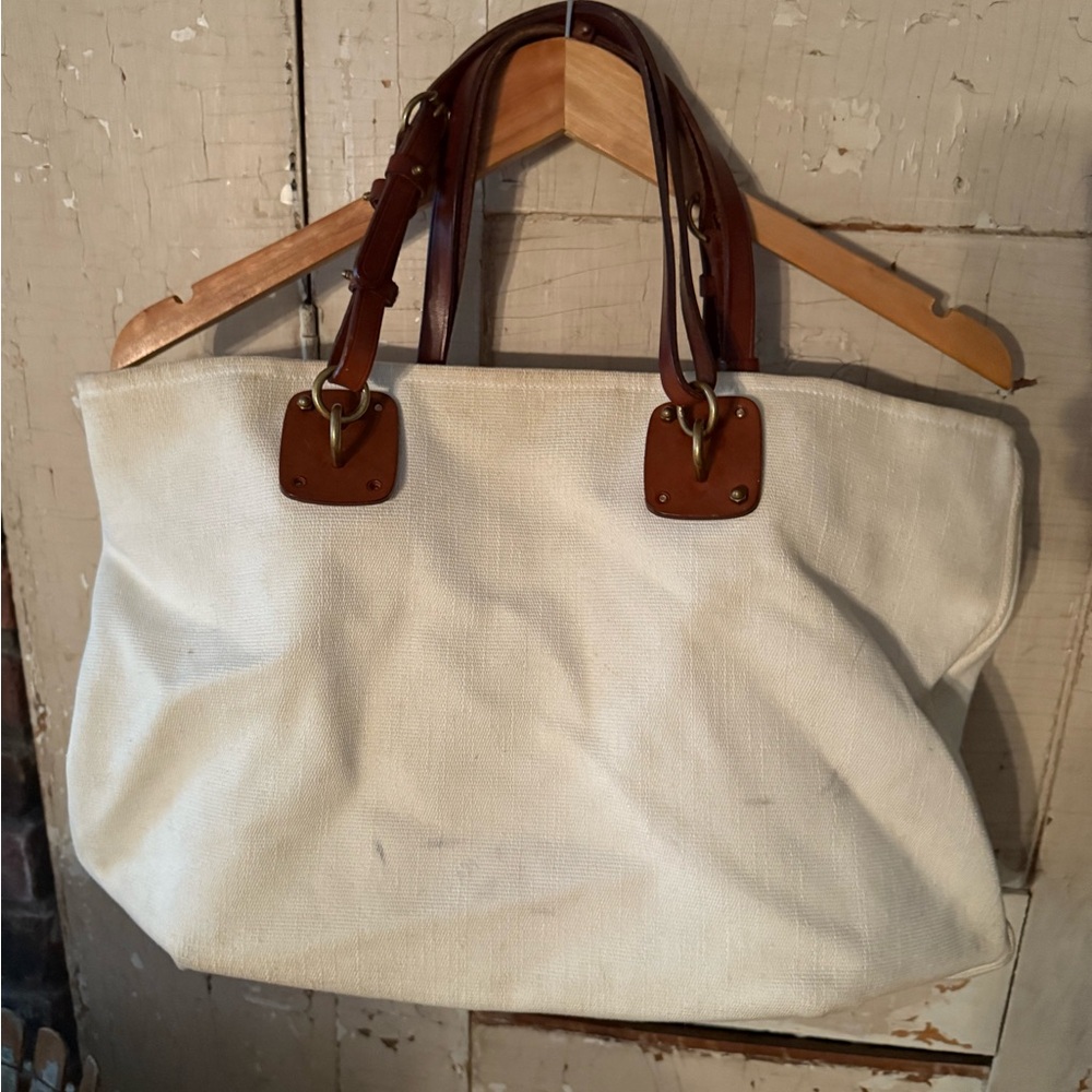 Bottega Venetta Canvas Tote Bag